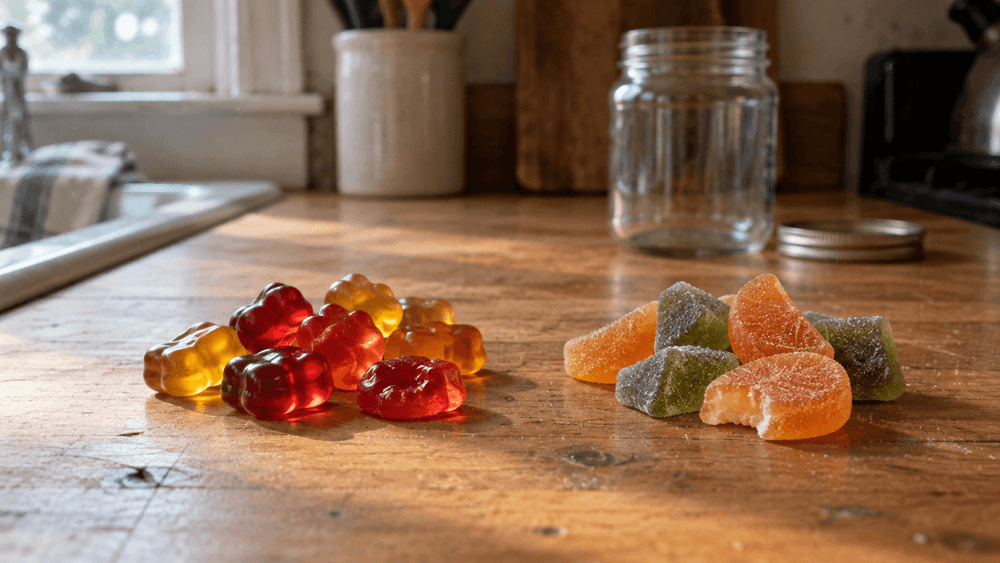 Pectin vs Gelatin Gummies: What the Gelling Agent Changes